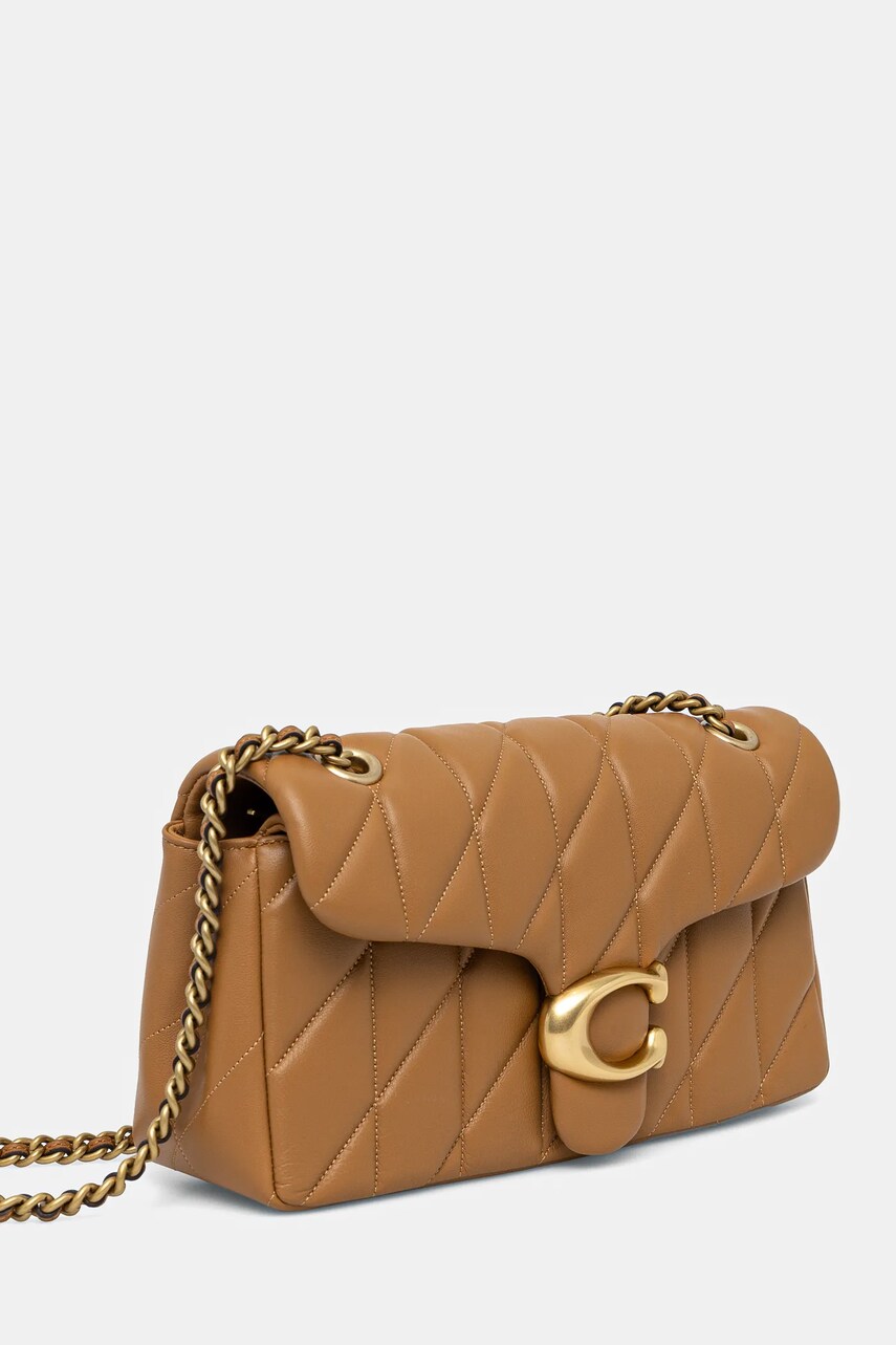 Купити Шкіряна сумочка Coach Tabby колір коричневий CP150 – головне зображення