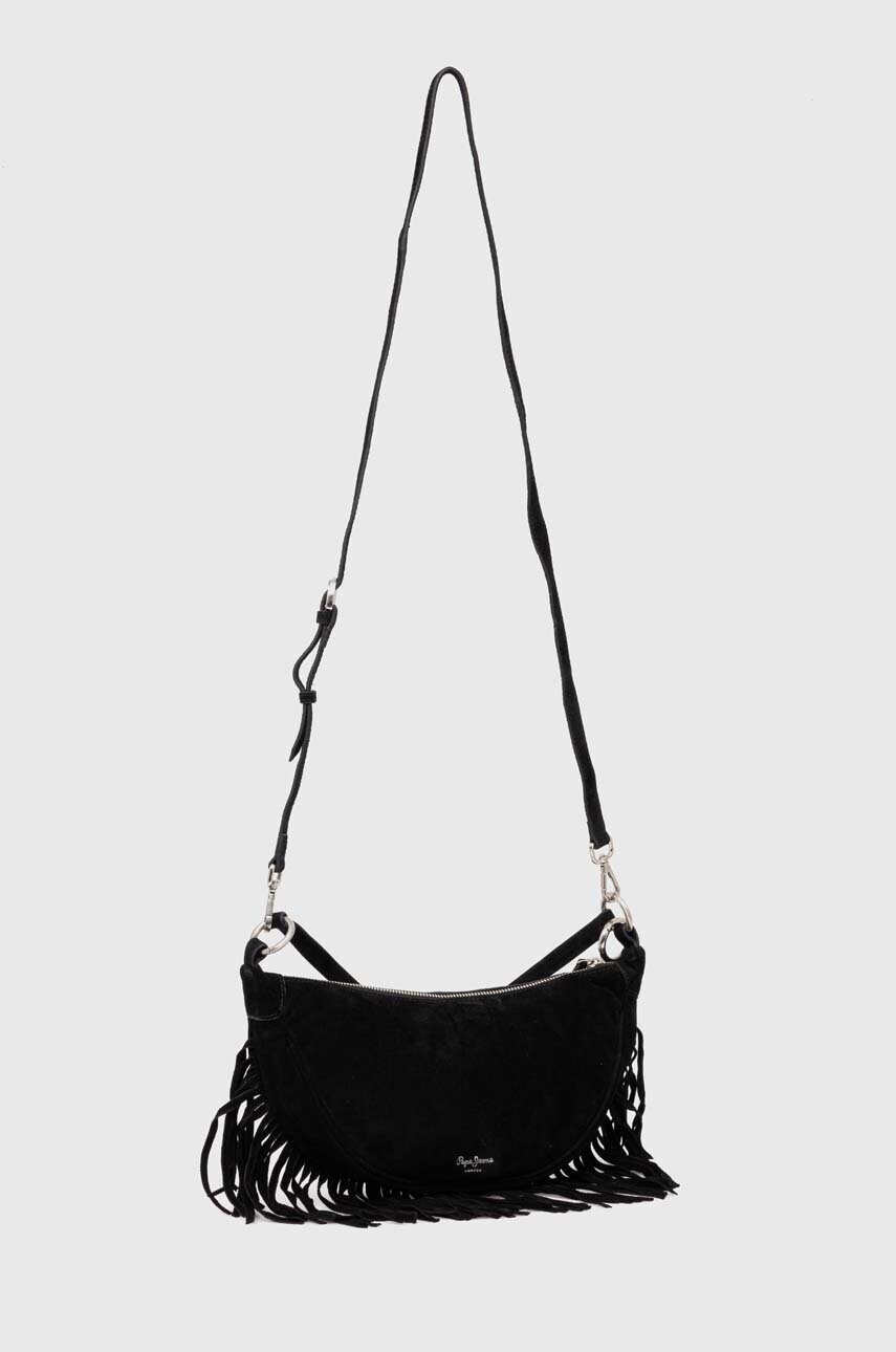 Замшева сумочка Pepe Jeans JANICE ANGIE колір чорний PL031530