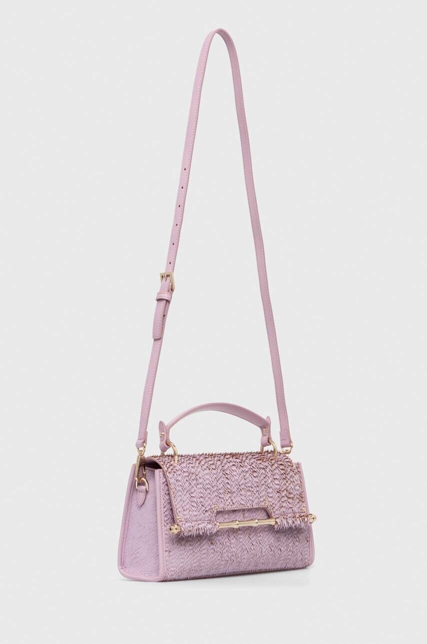Шкіряна сумочка Guess IRIS колір фіолетовий HWALLA L3280