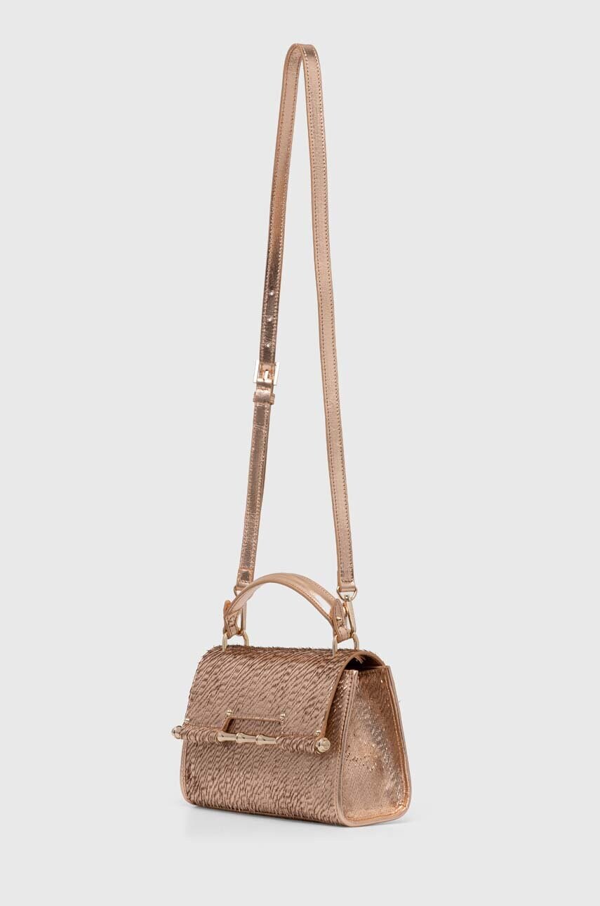 Шкіряна сумочка Guess IRIS колір золотий HWALLA L3280