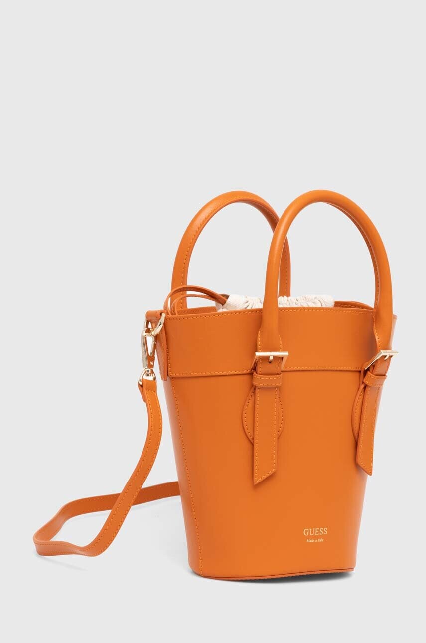 Шкіряна сумочка Guess DIANA колір помаранчевий HWDIAA L4269
