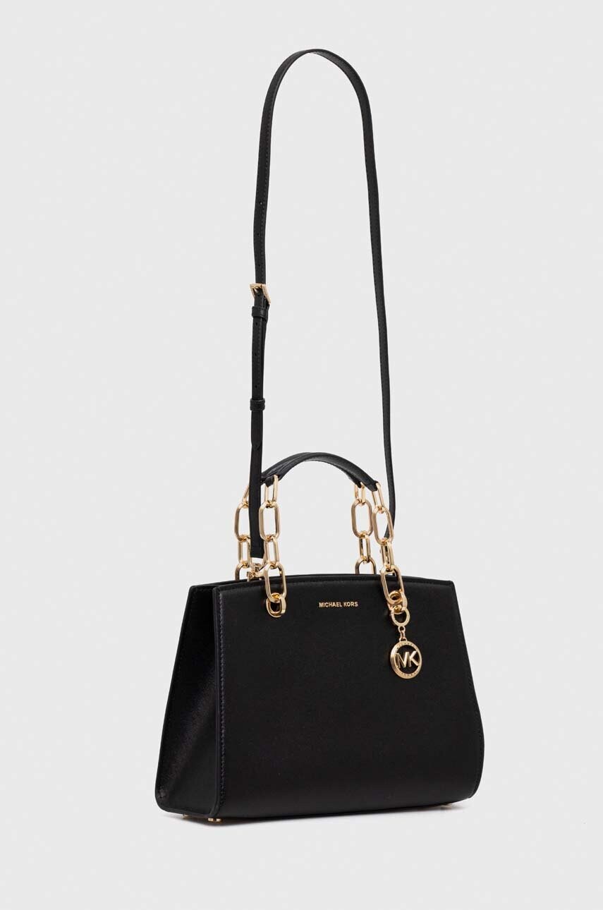 Шкіряна сумочка MICHAEL Michael Kors колір чорний