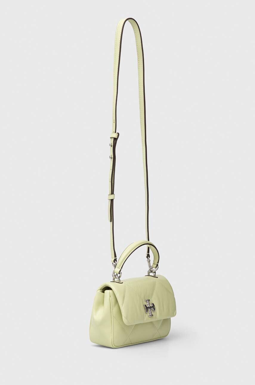 Шкіряна сумочка Tory Burch колір зелений