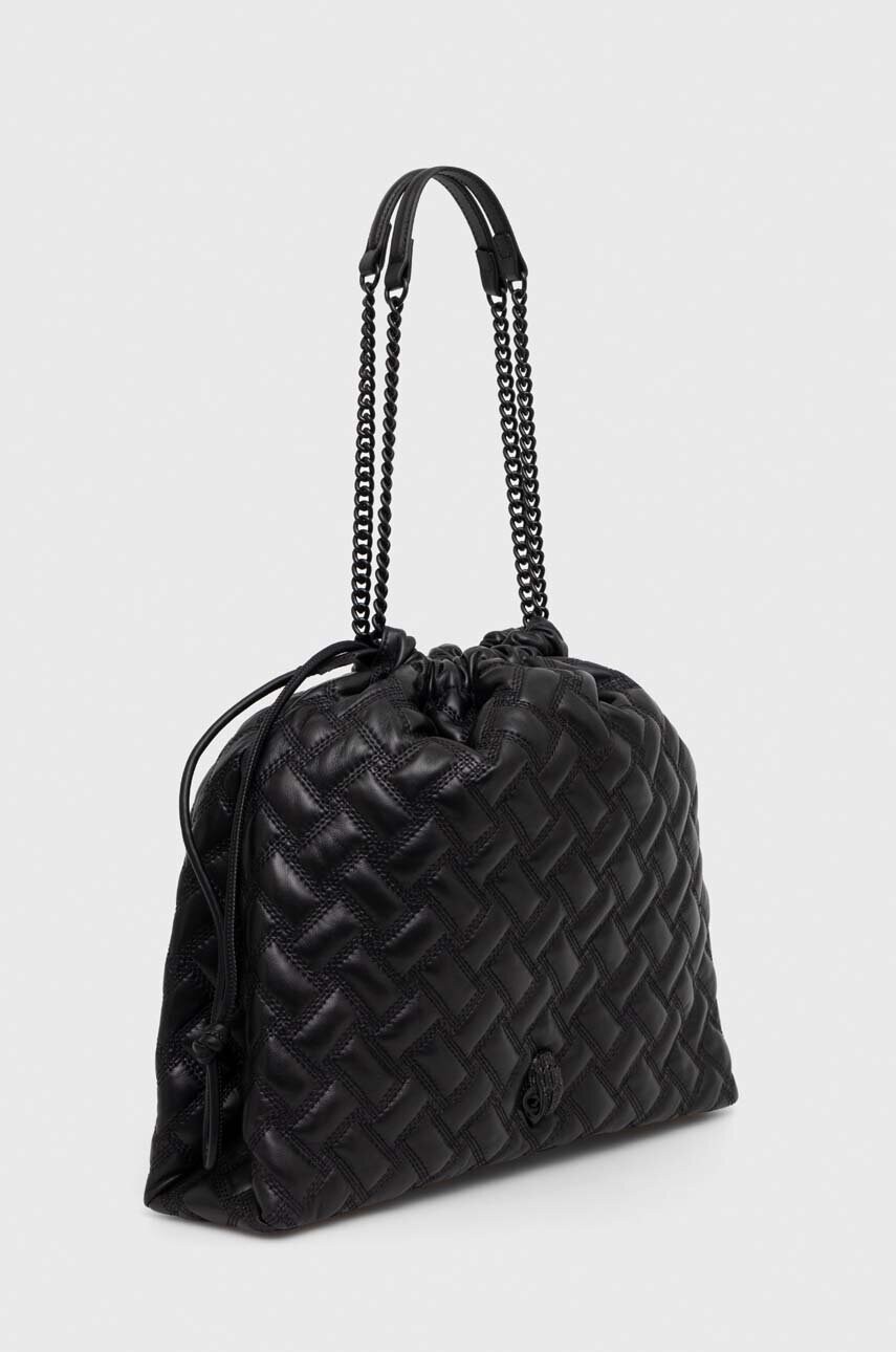 Шкіряна сумочка Kurt Geiger London колір чорний