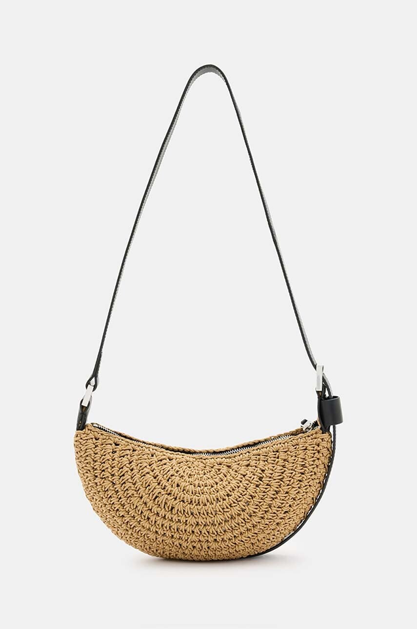 Сумочка AllSaints HALF MOON KNOT XBODY колір бежевий W155XA