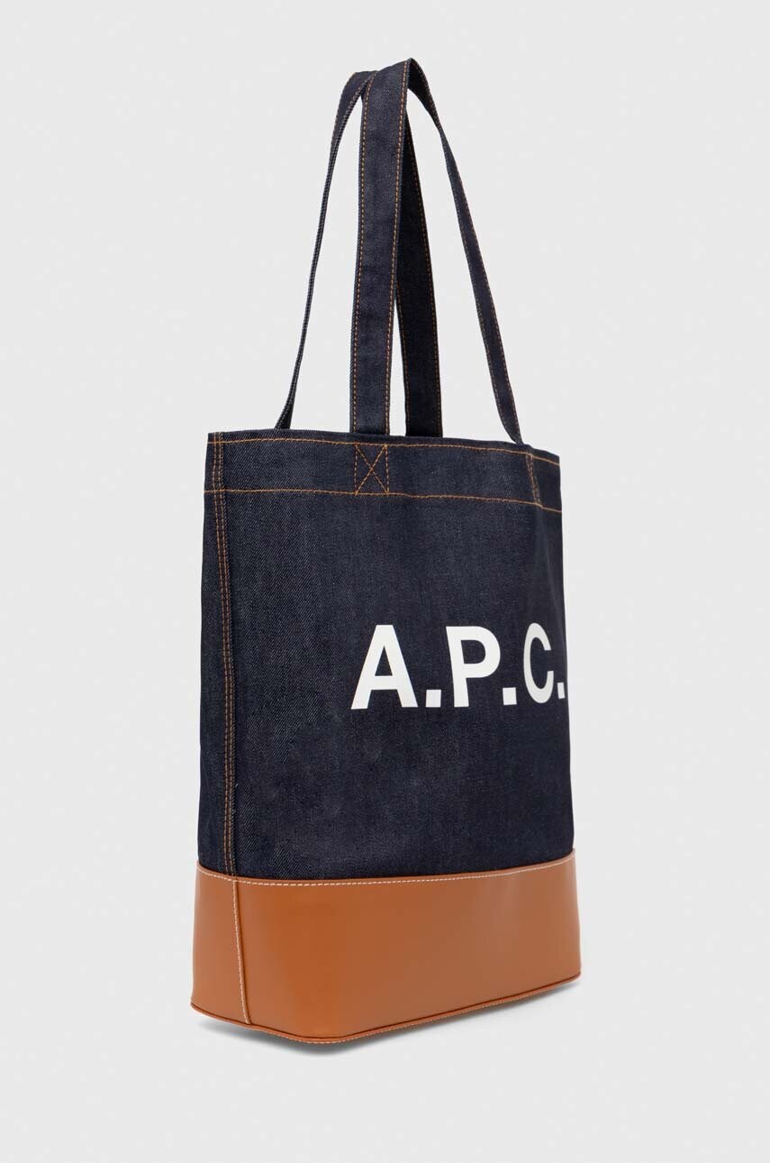 Сумка A.P.C. tote axel колір коричневий CODDP-M61444