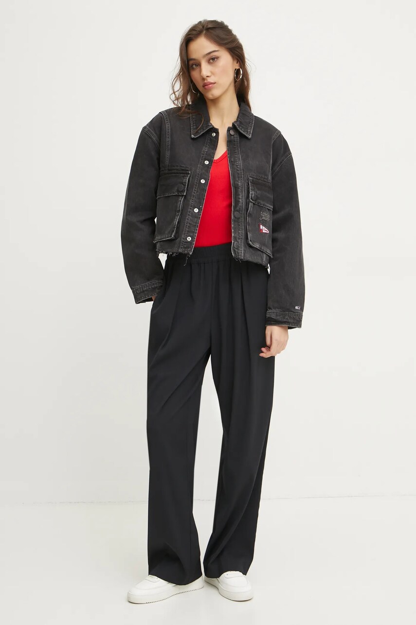 Футболка Tommy Jeans жіноча колір червоний DW0DW17385