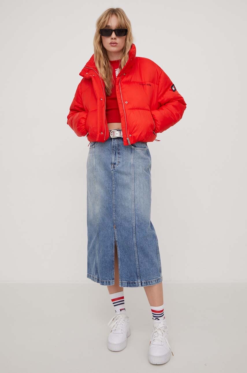 Топ Tommy Jeans жіночий колір червоний