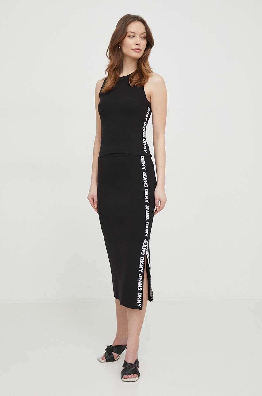 Топ Dkny жіночий колір чорний DJ4R0115