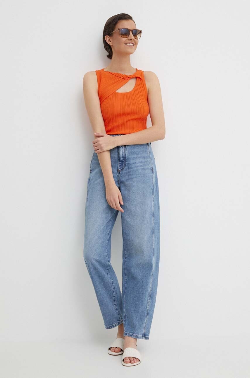 Топ Dkny жіночий колір помаранчевий P4BSAN40