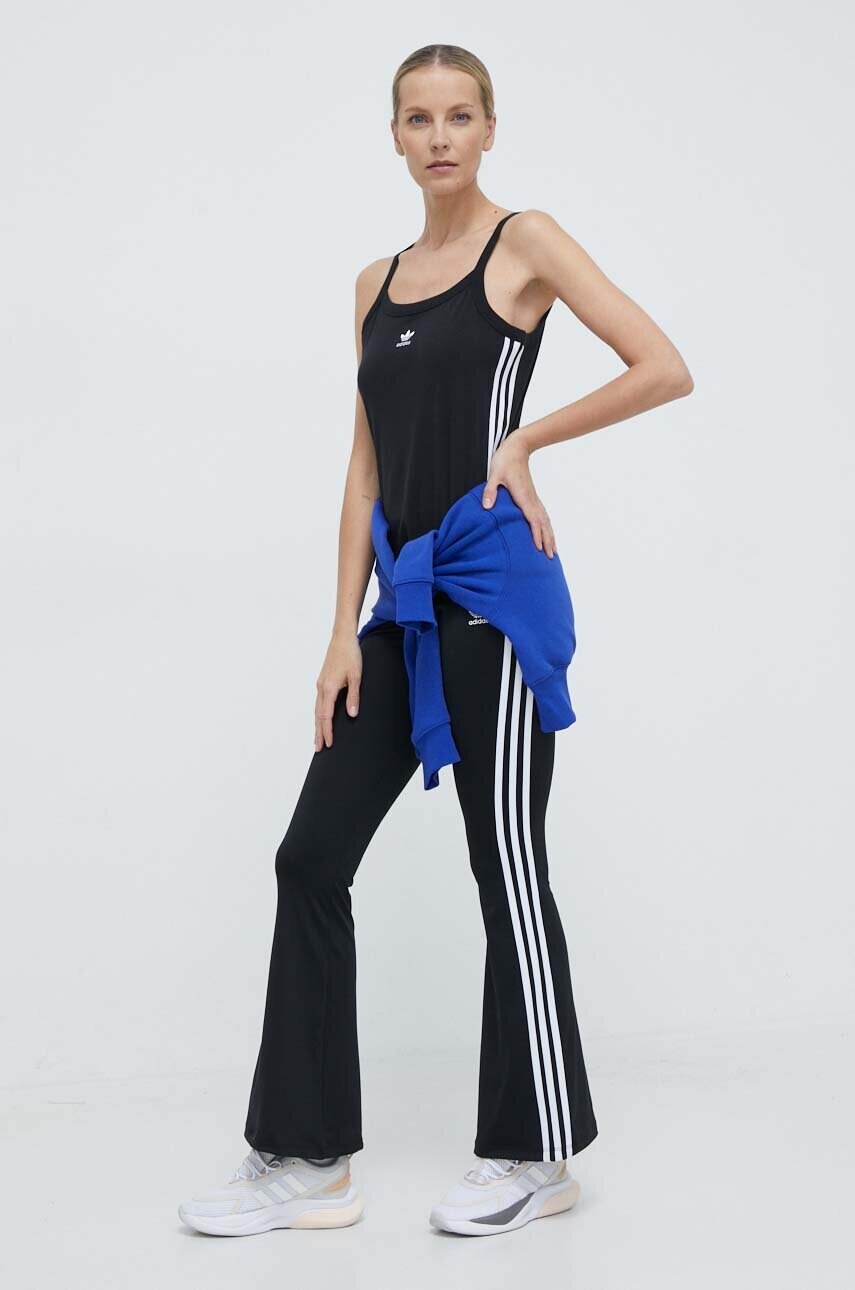 Топ adidas Originals 3-Stripes Tank жіночий колір чорний IU2431
