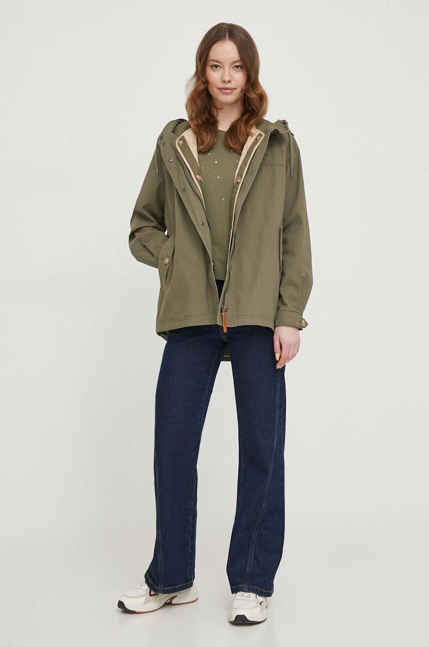 Бавовняний топ Pepe Jeans HEA колір зелений PL505766