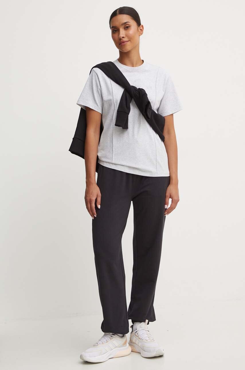 Футболка adidas Originals Premium Essentials Tee жіноча колір сірий IK5776
