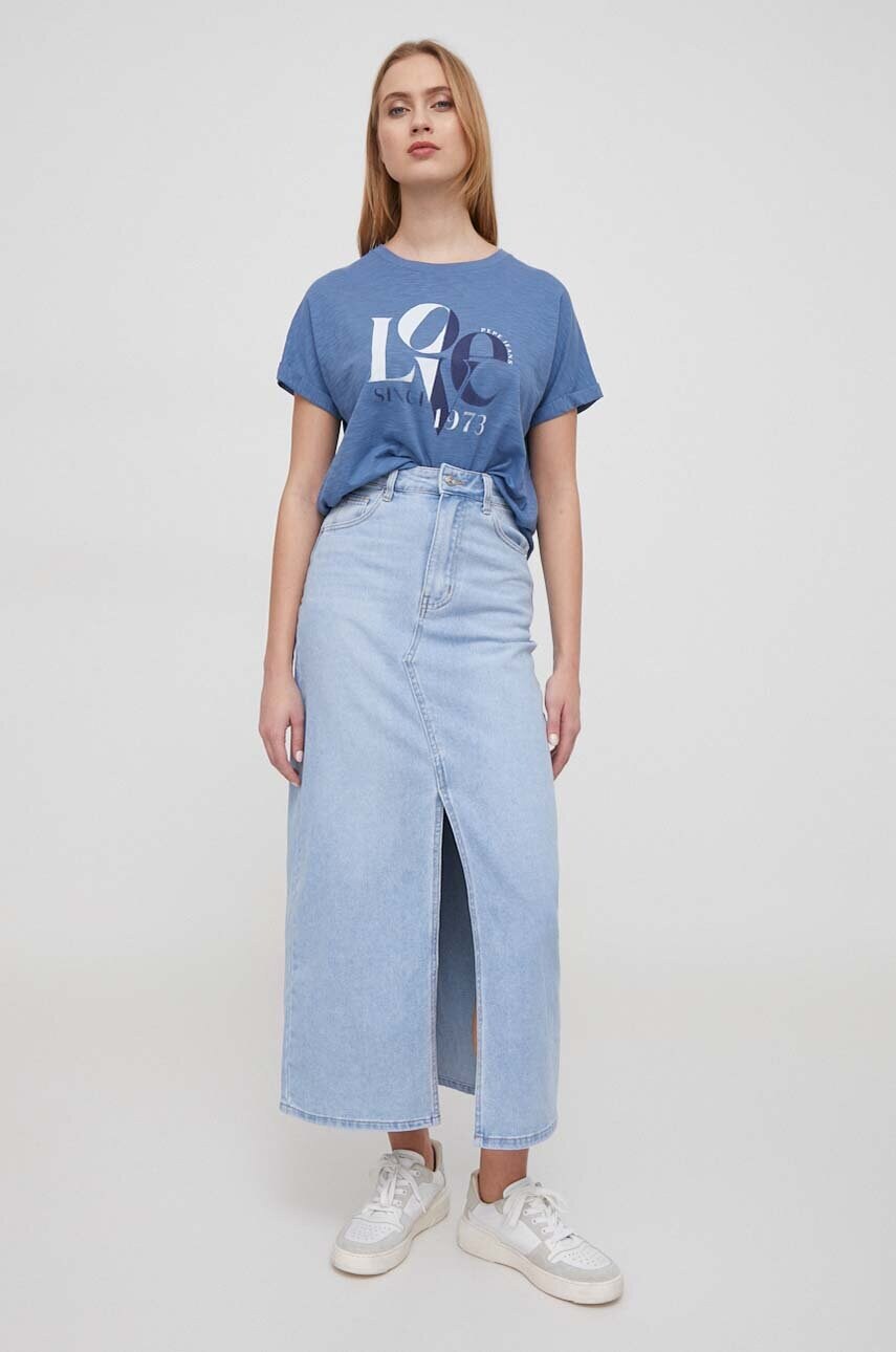 Бавовняна футболка Pepe Jeans JAX жіноча PL505825