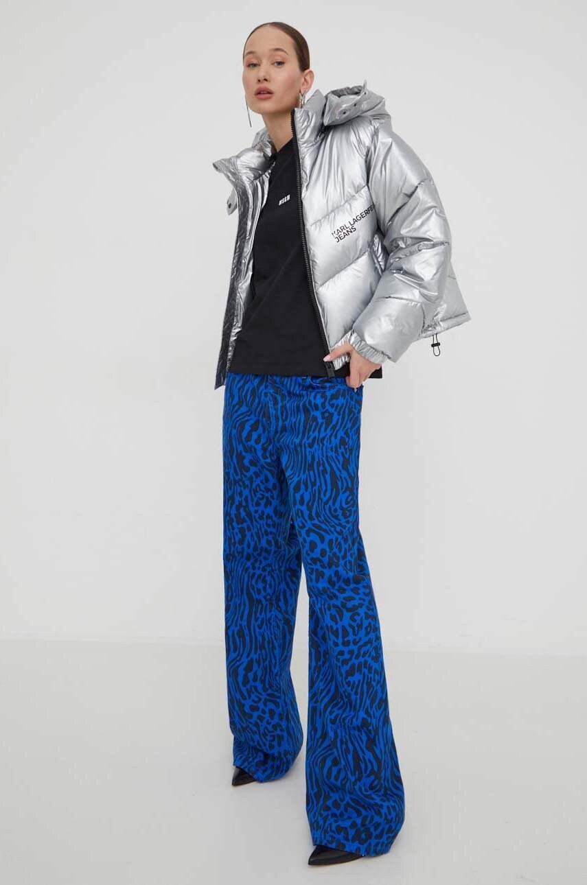 Бавовняна футболка MSGM жіночий колір чорний