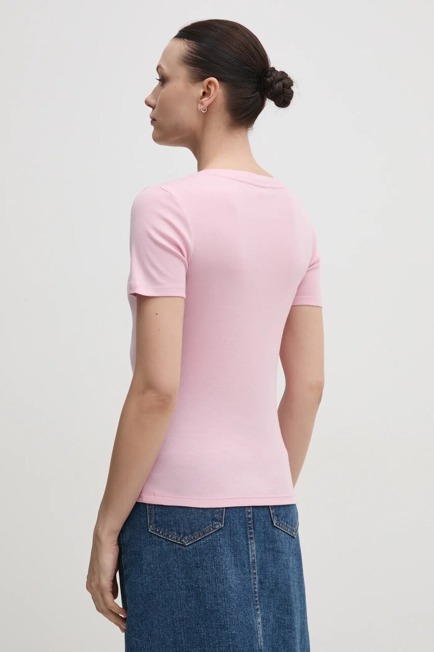 Бавовняна футболка United Colors of Benetton жіноча колір чорний 3GA2D1066
