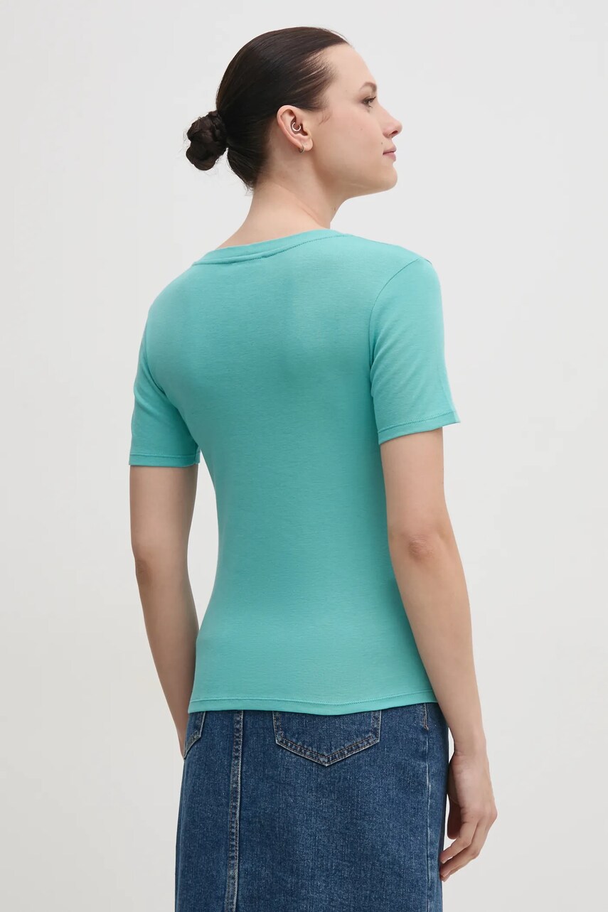 Бавовняна футболка United Colors of Benetton жіноча колір чорний 3GA2D1066