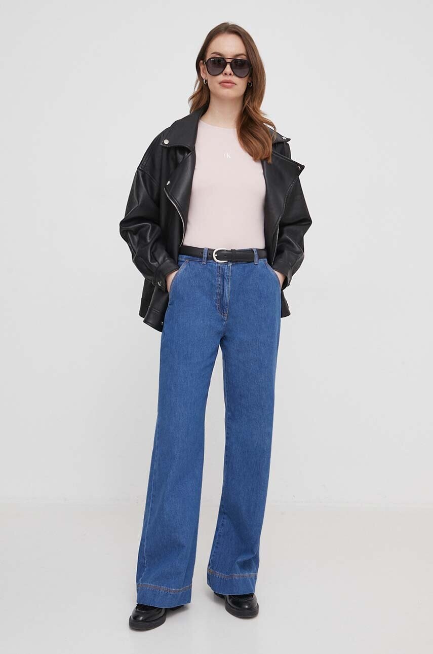 Топ Calvin Klein Jeans жіночий колір рожевий
