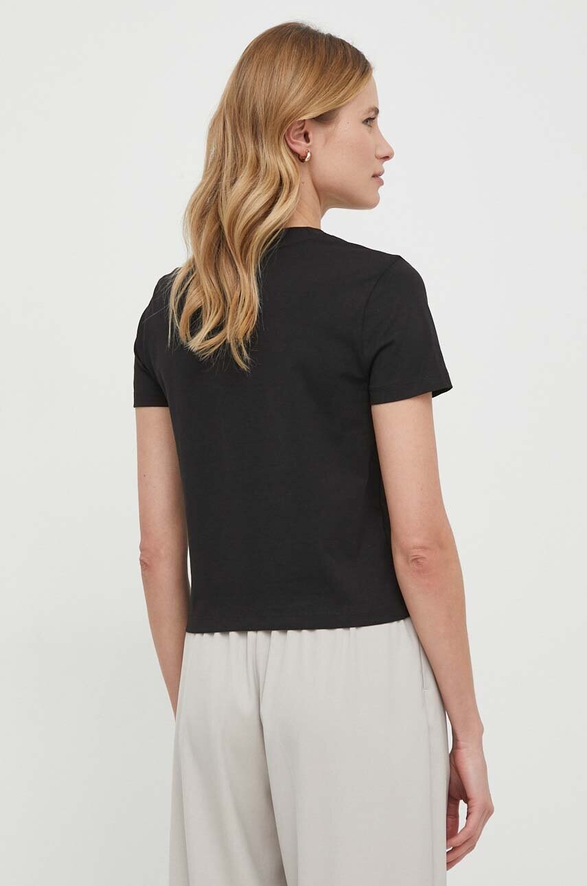 Бавовняна футболка Calvin Klein Jeans жіноча колір чорний J20J223113