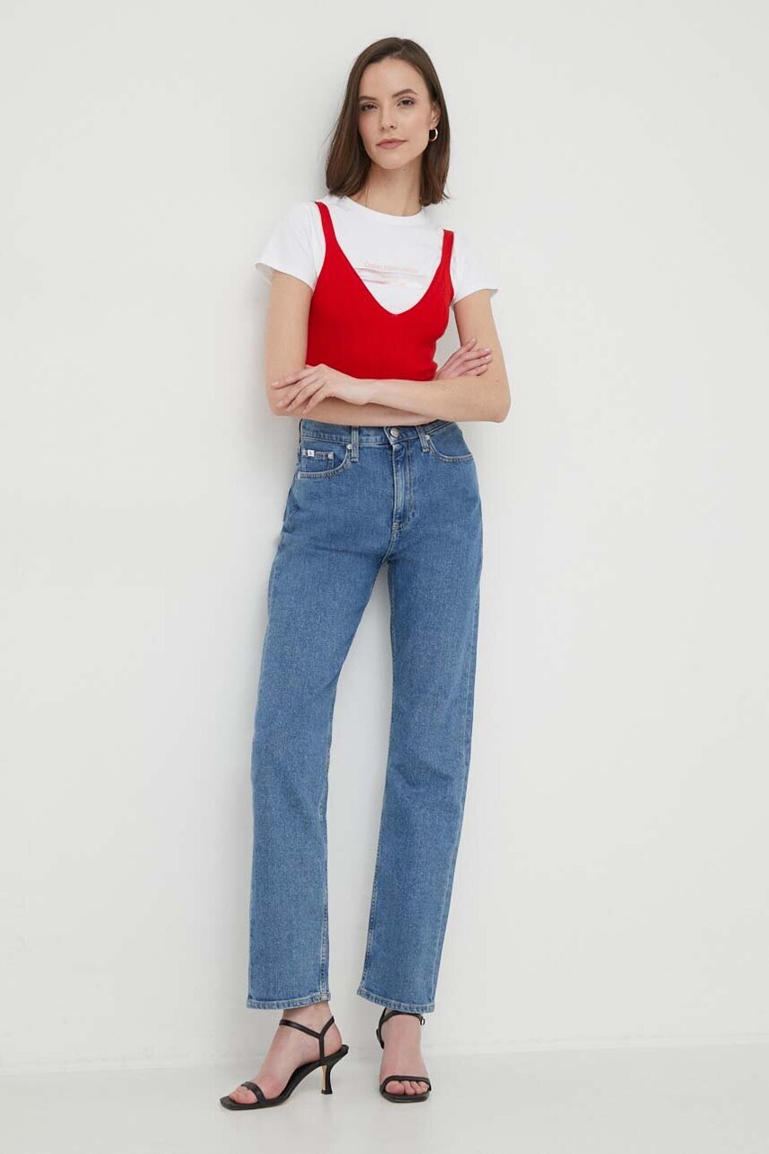 Топ Calvin Klein Jeans жіночий колір червоний