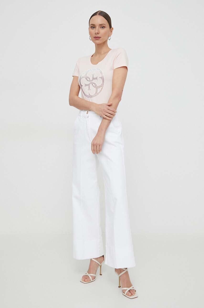 Футболка Guess жіночий колір рожевий