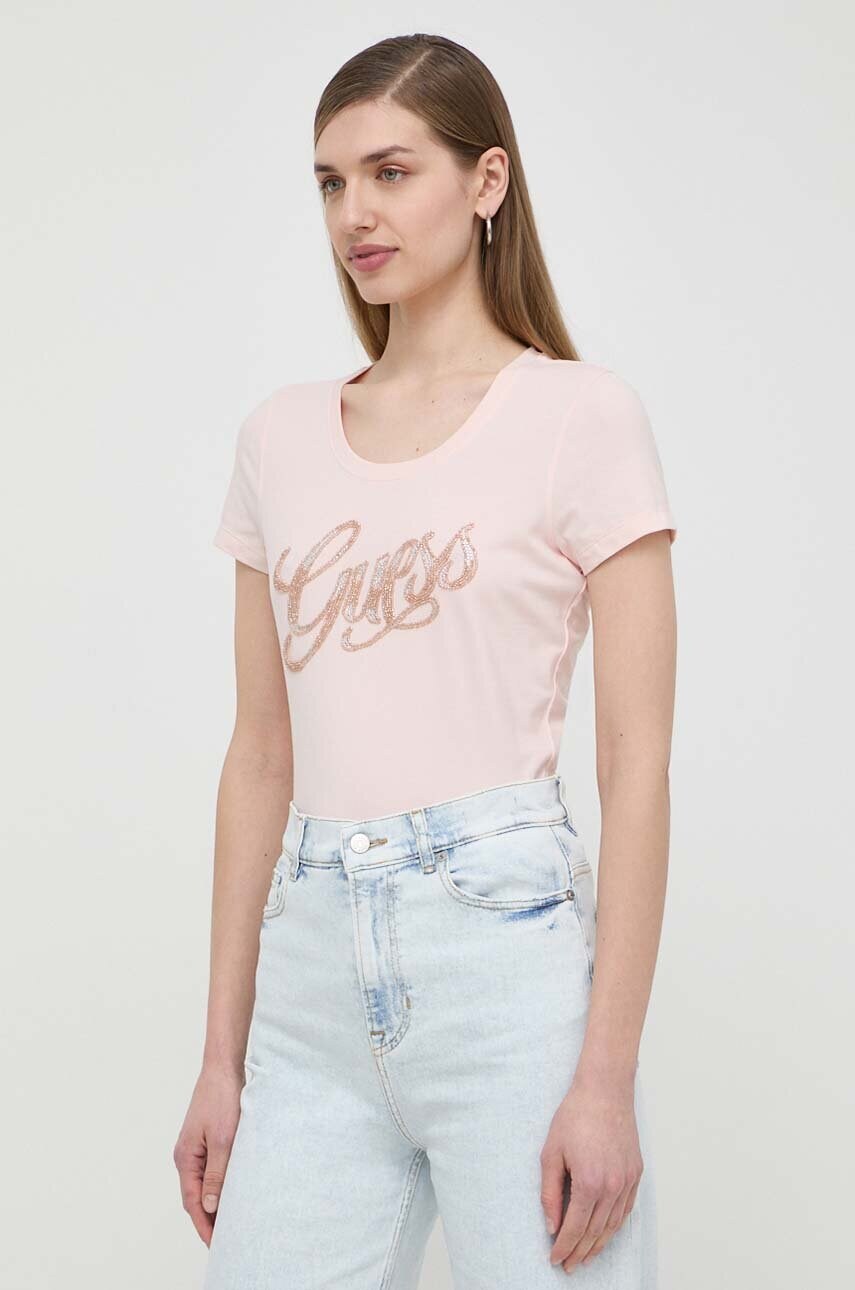 Футболка Guess жіноча колір рожевий W4GI30 J1314