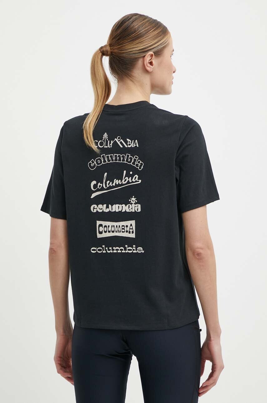 Спортивна футболка Columbia Alpine Way II Graphic колір чорний 2074692