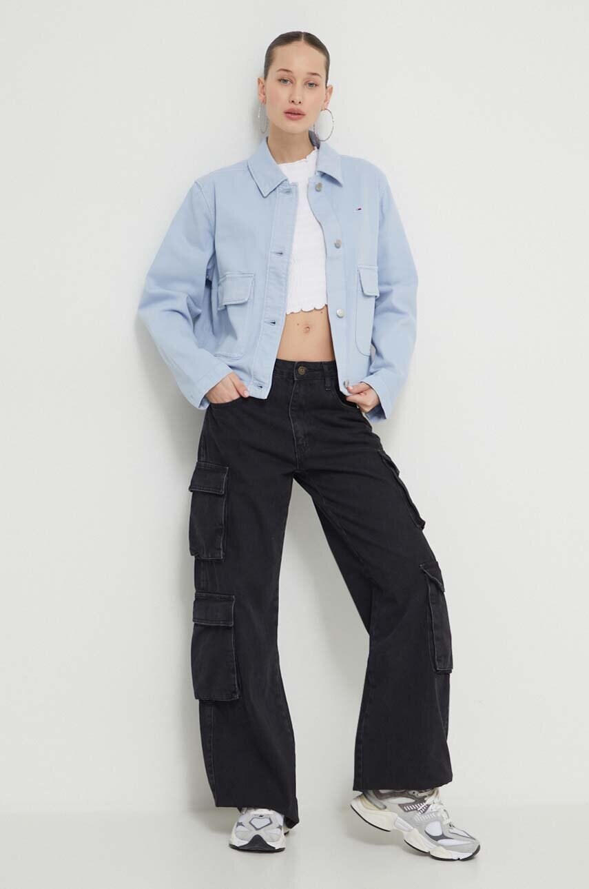 Футболка Tommy Jeans жіночий колір білий