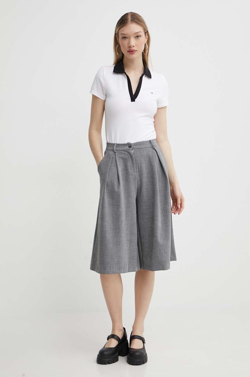 Поло Tommy Jeans жіноче колір білий DW0DW17225