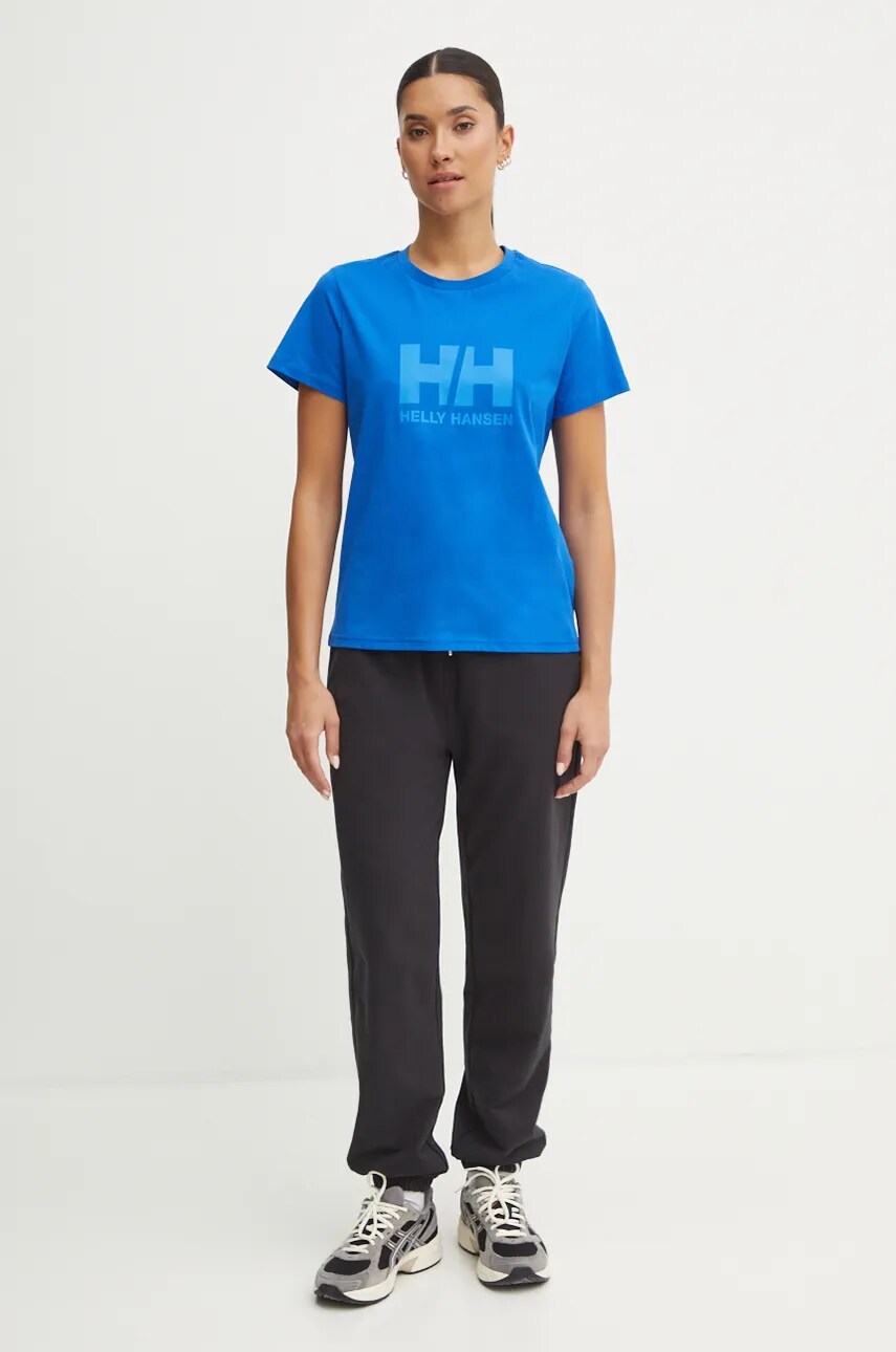Бавовняна футболка Helly Hansen жіночий
