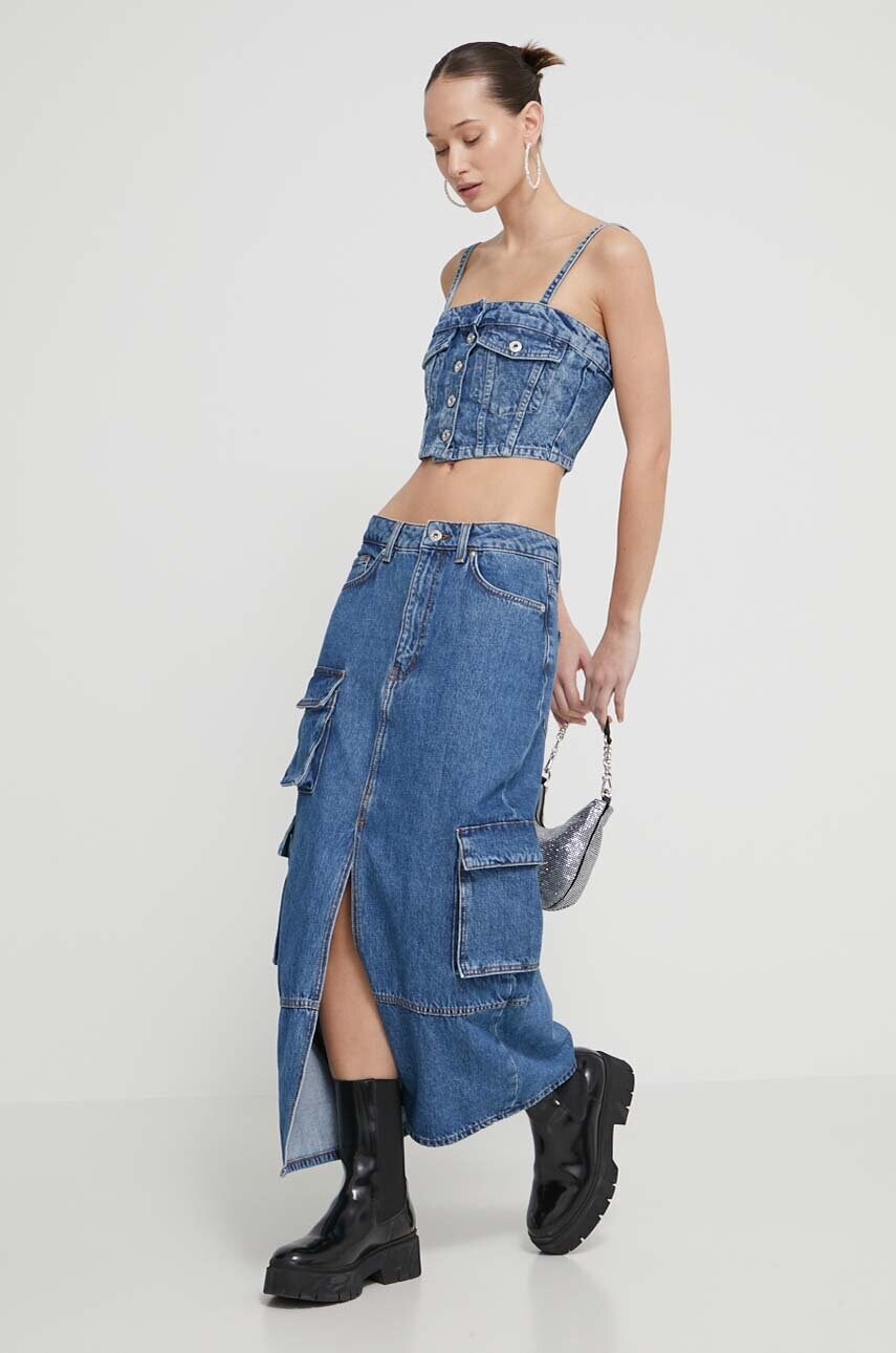 Джинсовий топ Karl Lagerfeld Jeans