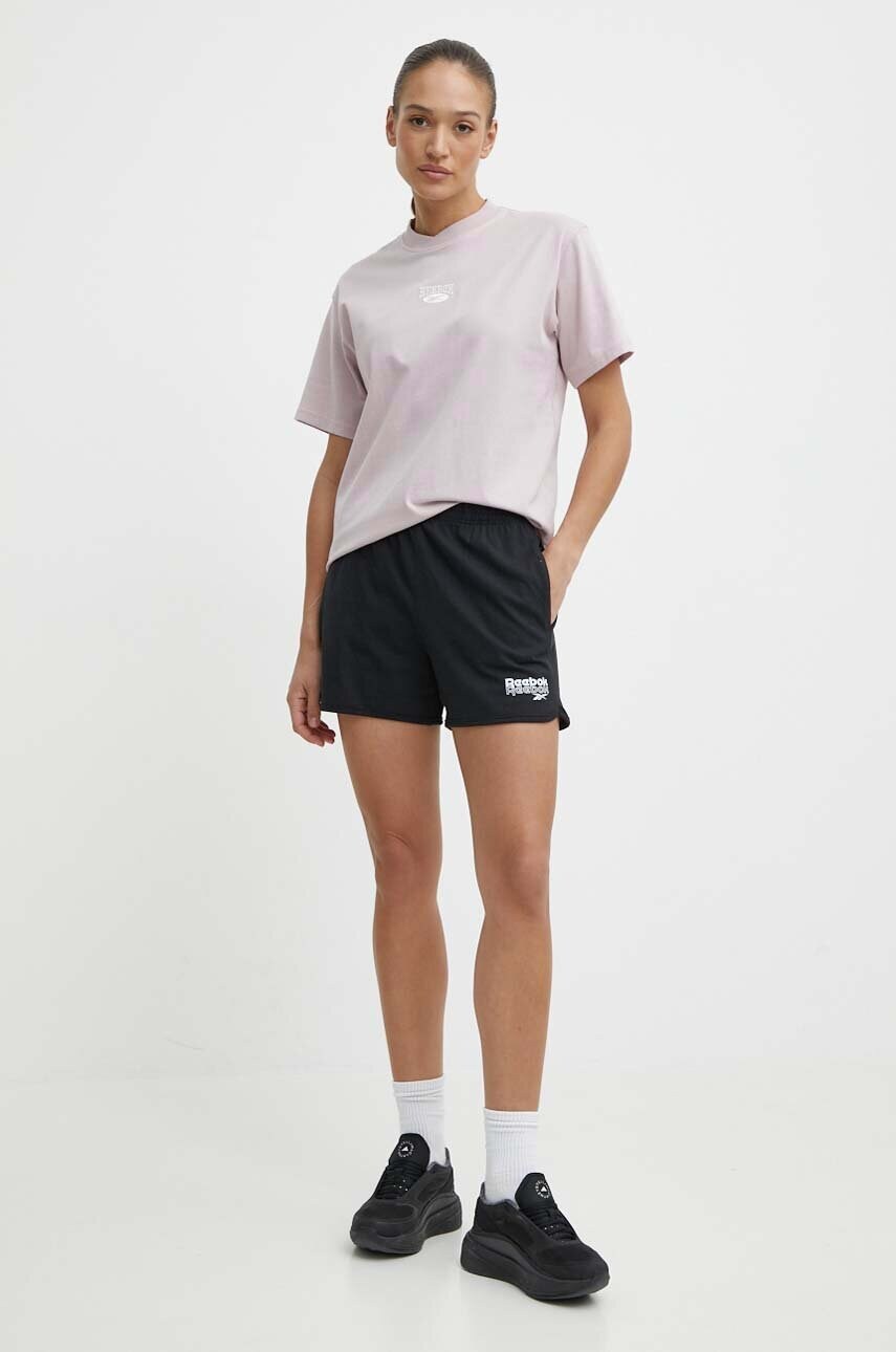 Бавовняна футболка Reebok Classic Archive Essentials жіноча колір рожевий 100076223