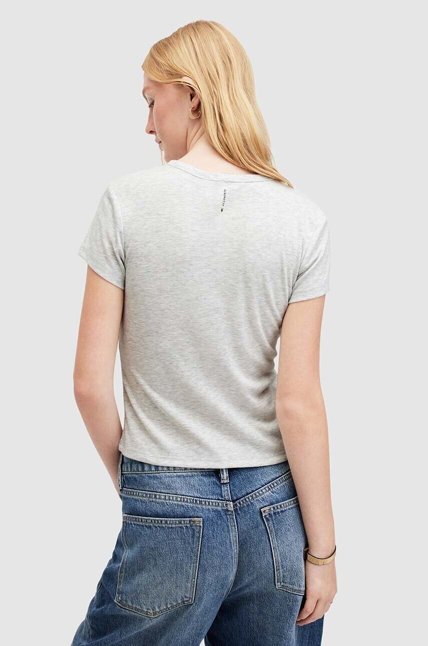 Бавовняна футболка AllSaints STEVIE TEE жіноча колір сірий