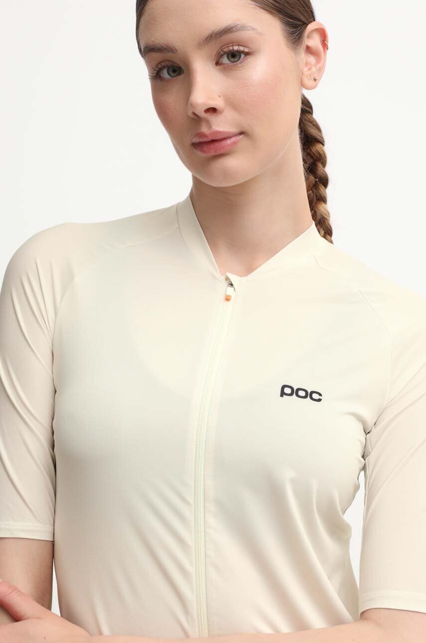 Велосипедна футболка POC Pristine колір бежевий