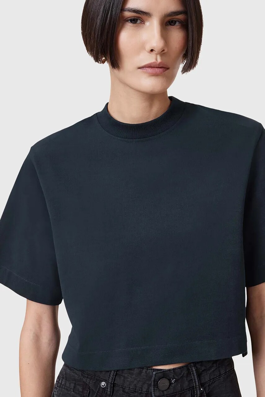 Бавовняна футболка AllSaints LOTTIE TEE жіноча колір синій W132JA
