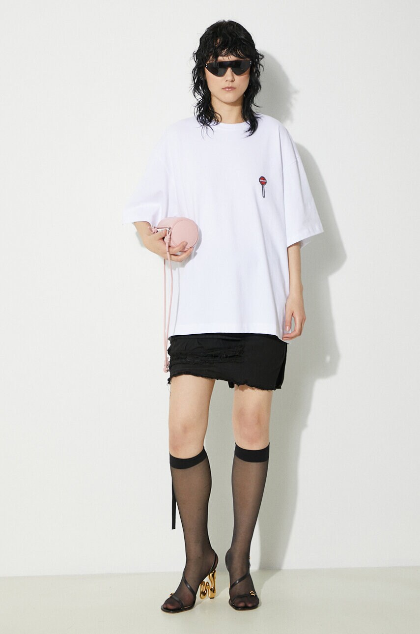 Бавовняна футболка Fiorucci Lollipop Patch Boxy T-Shirt колір білий однотонний M01FPTSH103CJ01WH03