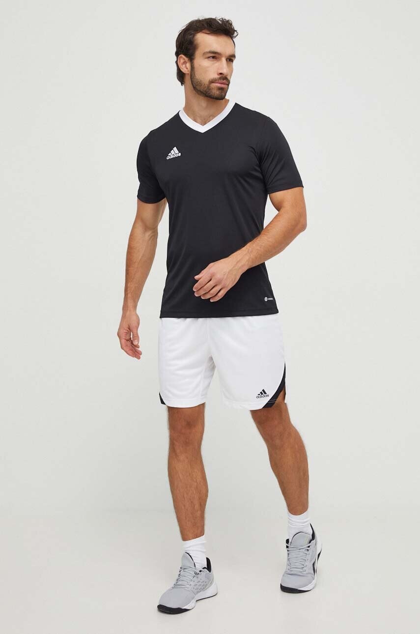 Футболка для тренувань adidas Performance Entrada 22 колір чорний з аплікацією