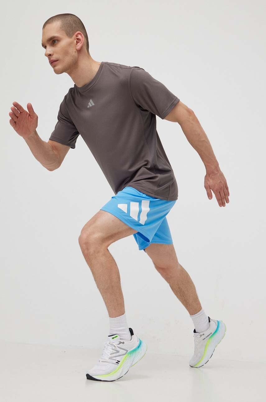 Тренувальна футболка adidas Performance HIIT 3S колір сірий однотонна IS3720