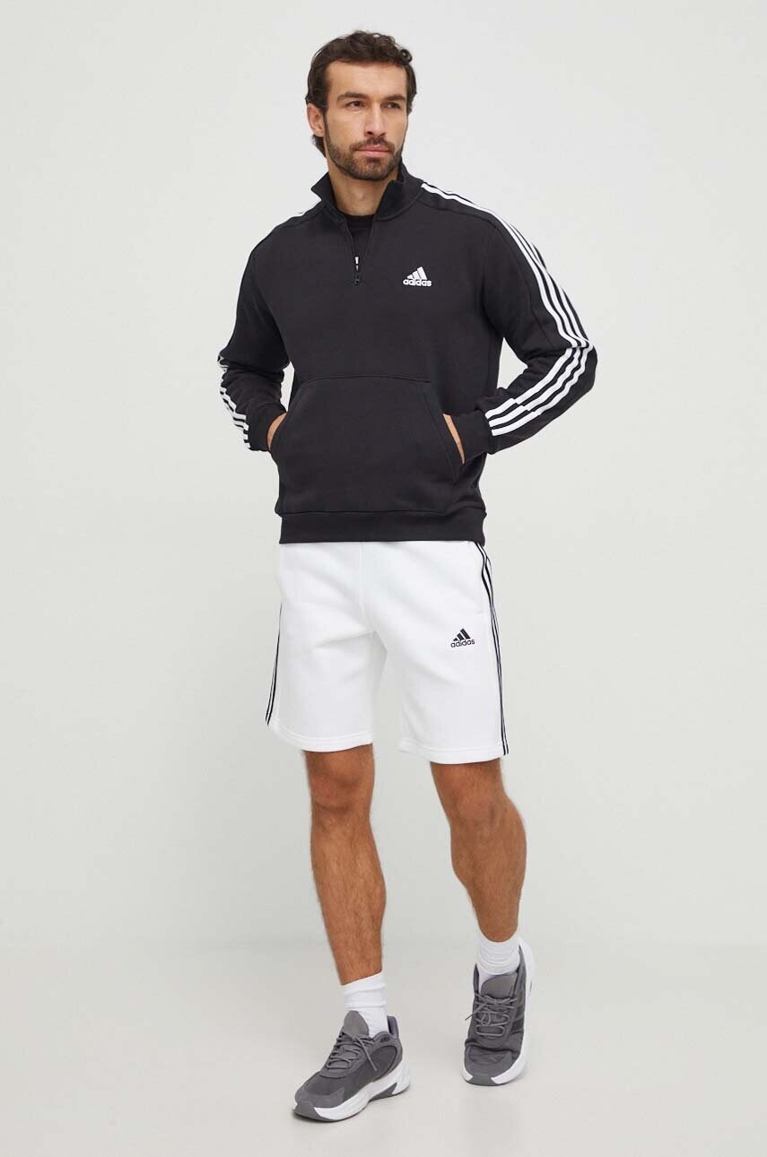 Бавовняна футболка adidas чоловічий колір чорний з принтом