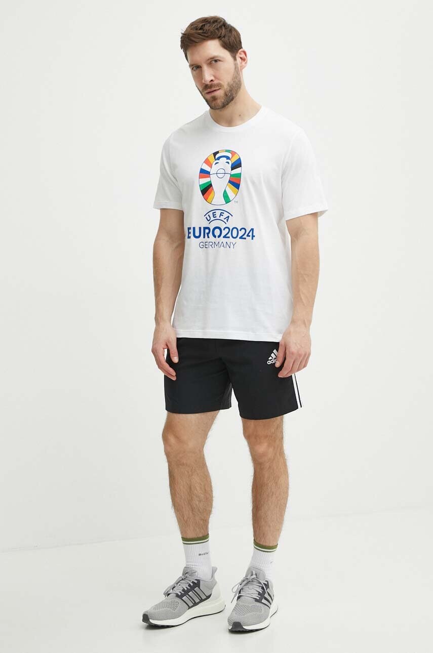 Футболка adidas Performance Euro 2024 чоловіча колір бежевий з принтом IT9290