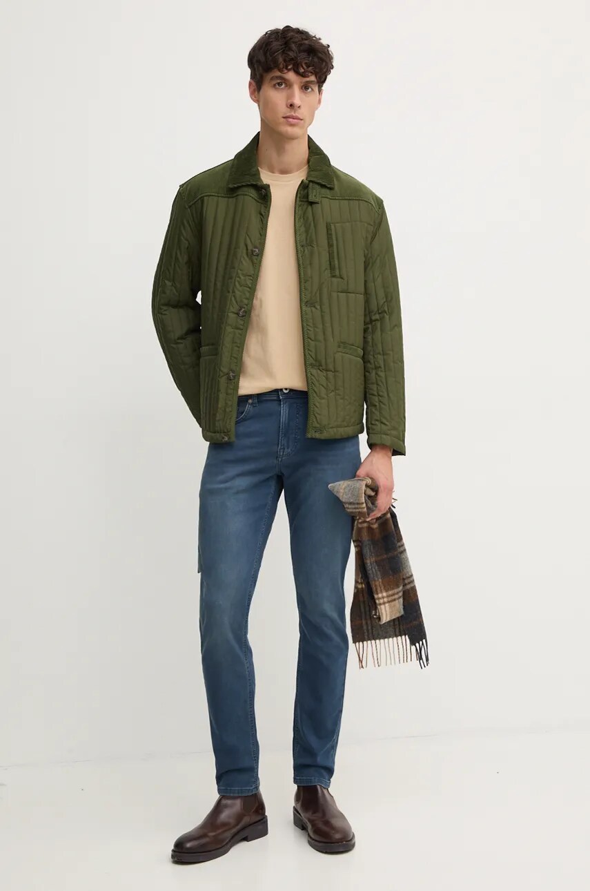Бавовняна футболка Pepe Jeans Jacko чоловіча колір бежевий однотонна