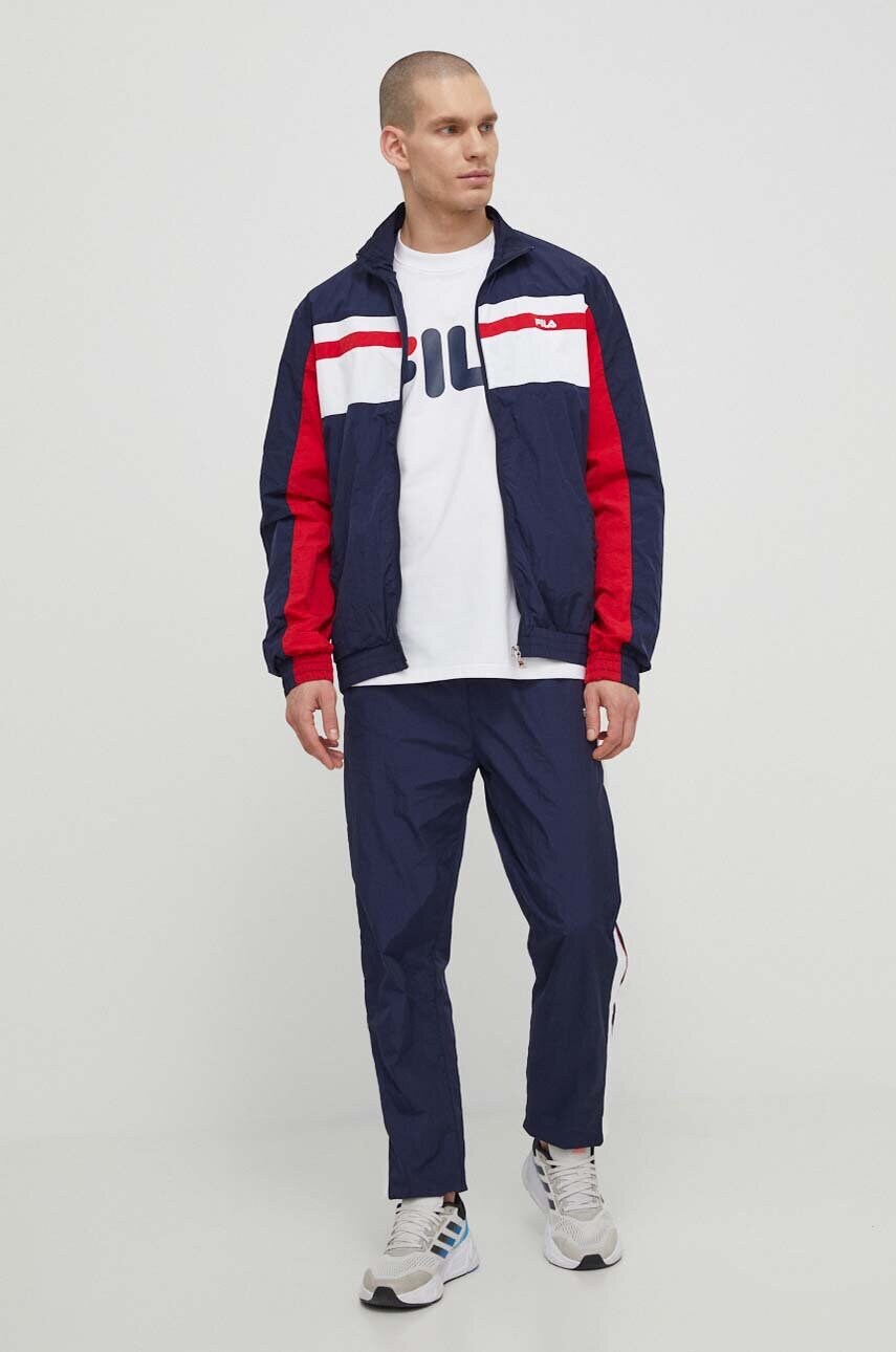 Футболка Fila Lowell чоловіча колір білий з принтом FAM0655