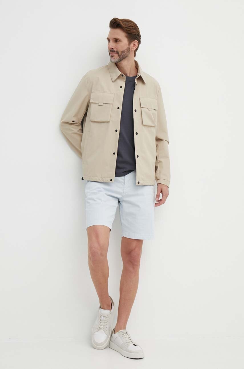Бавовняна футболка Pepe Jeans Connor чоловіча колір сірий однотонна PM509206