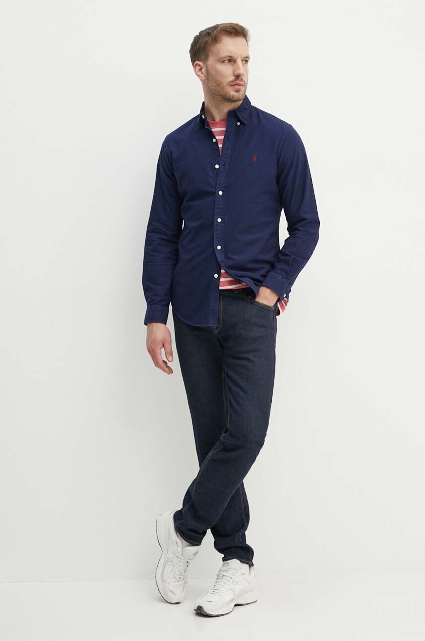 Бавовняна футболка Polo Ralph Lauren чоловіча візерунок 710934662