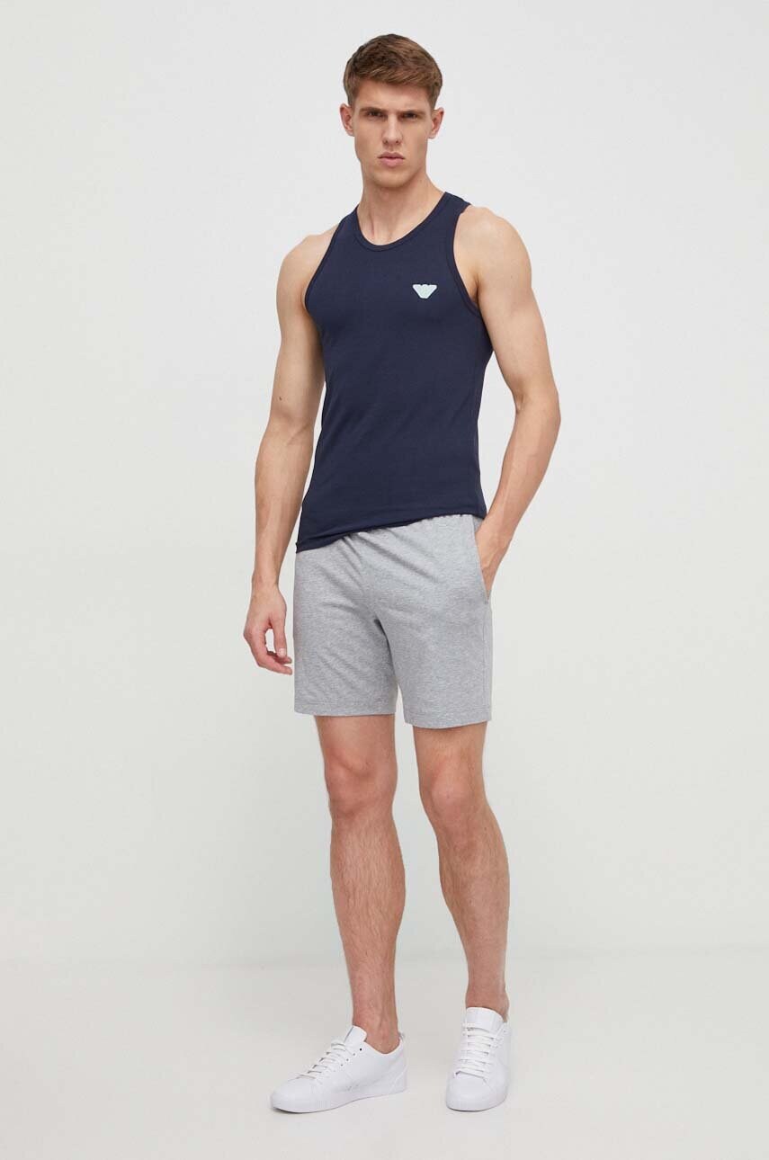 Топ лаунж Emporio Armani Underwear колір синій