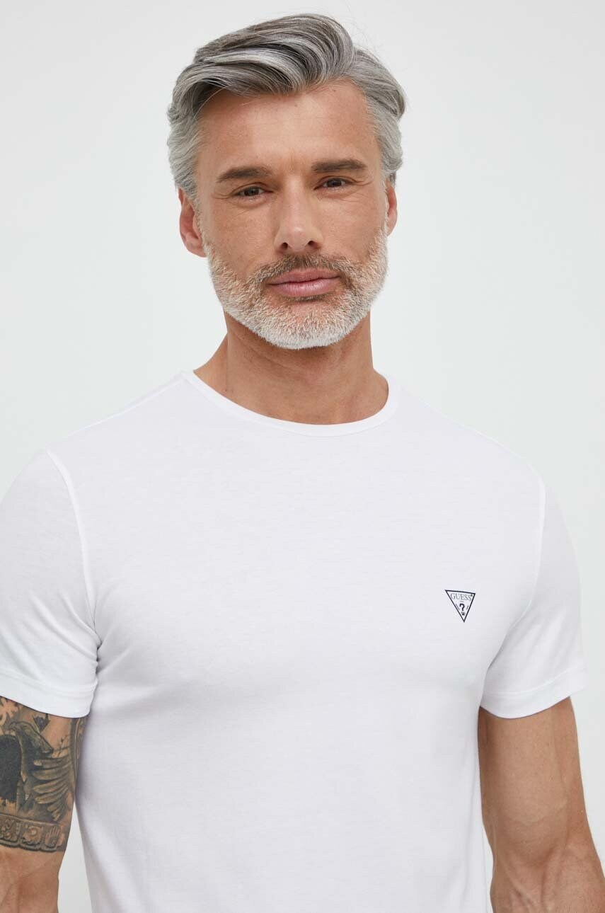 Футболка Guess 2-pack чоловічий колір білий з принтом