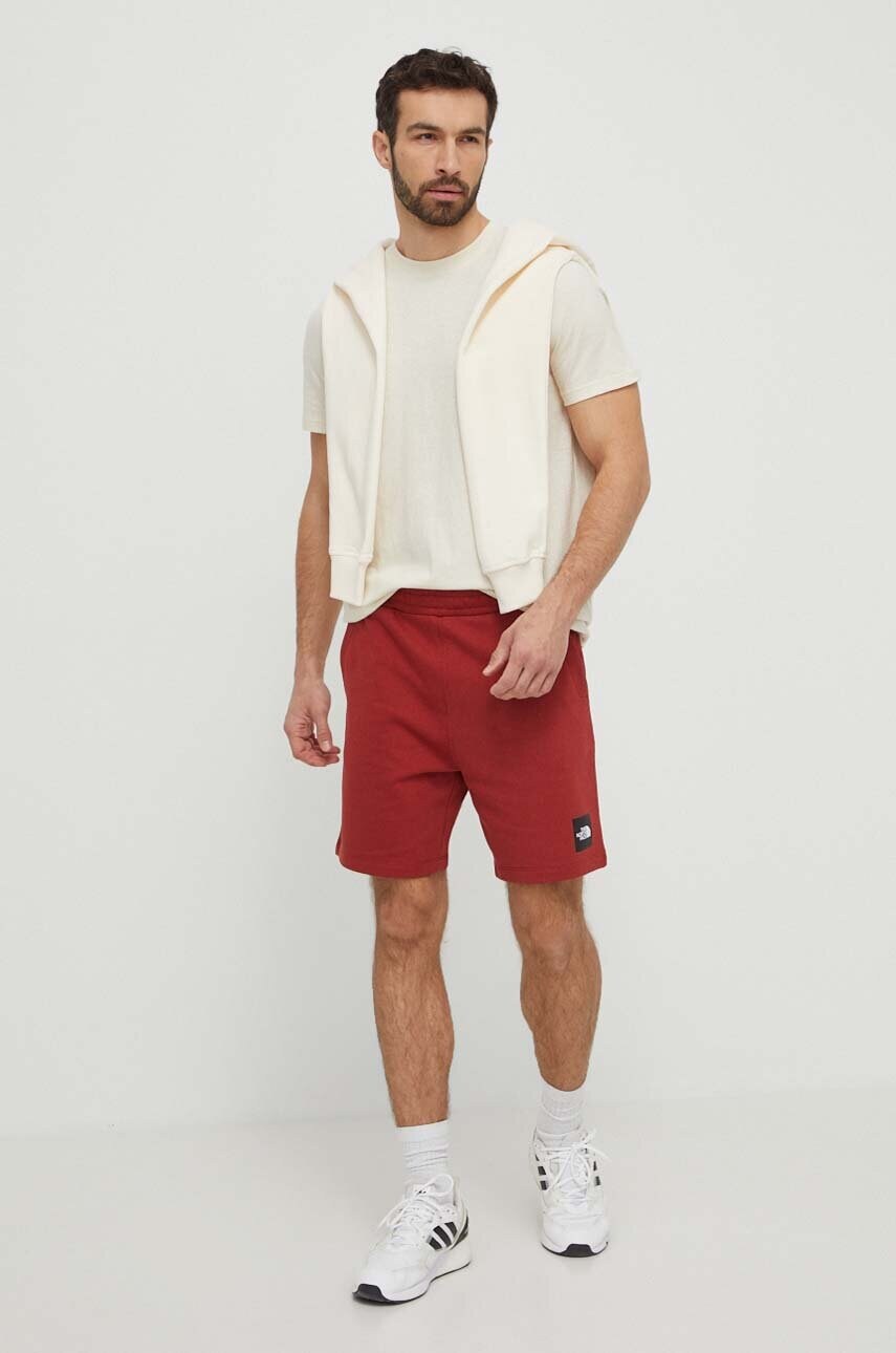 Футболка Fjallraven Hemp Blend T-shirt чоловіча колір бежевий з аплікацією F12600215