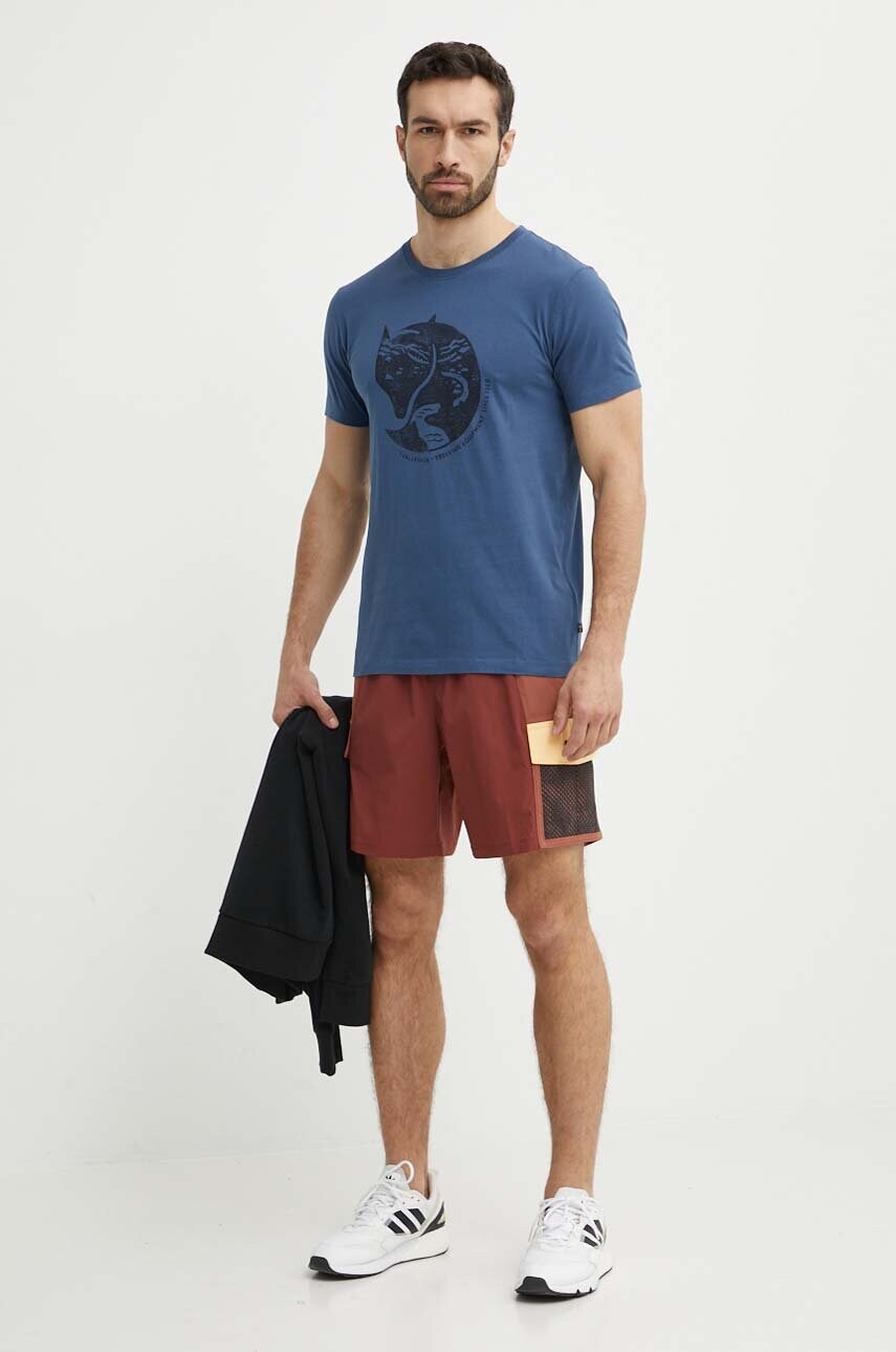 Бавовняна футболка Fjallraven Arctic Fox T-shirt чоловіча візерунок F87220