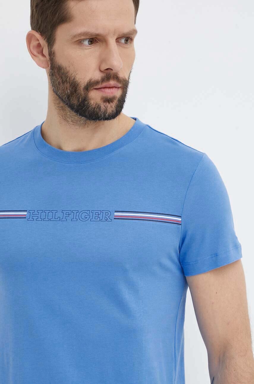 Бавовняна футболка Tommy Hilfiger чоловічий з принтом