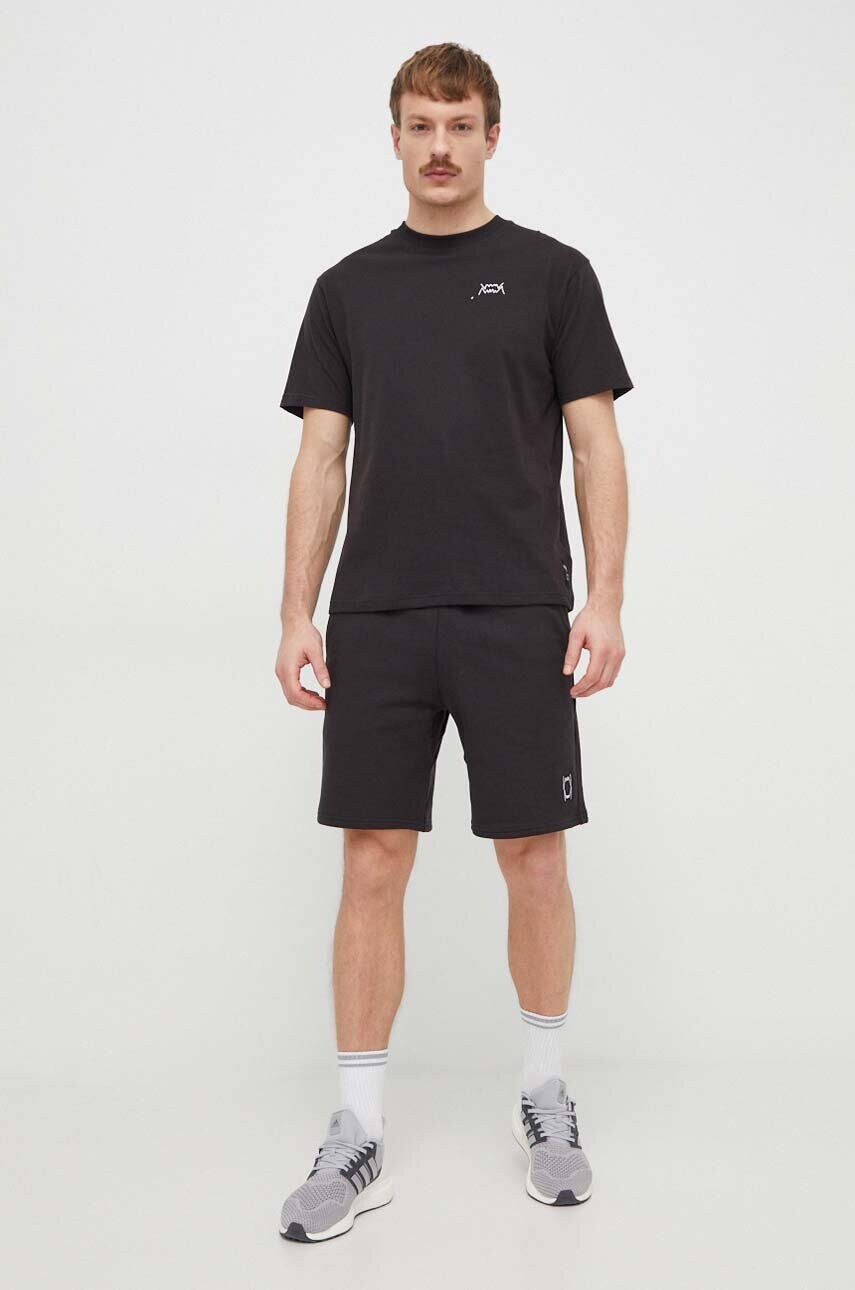 Бавовняна футболка Puma чоловічий колір чорний однотонний